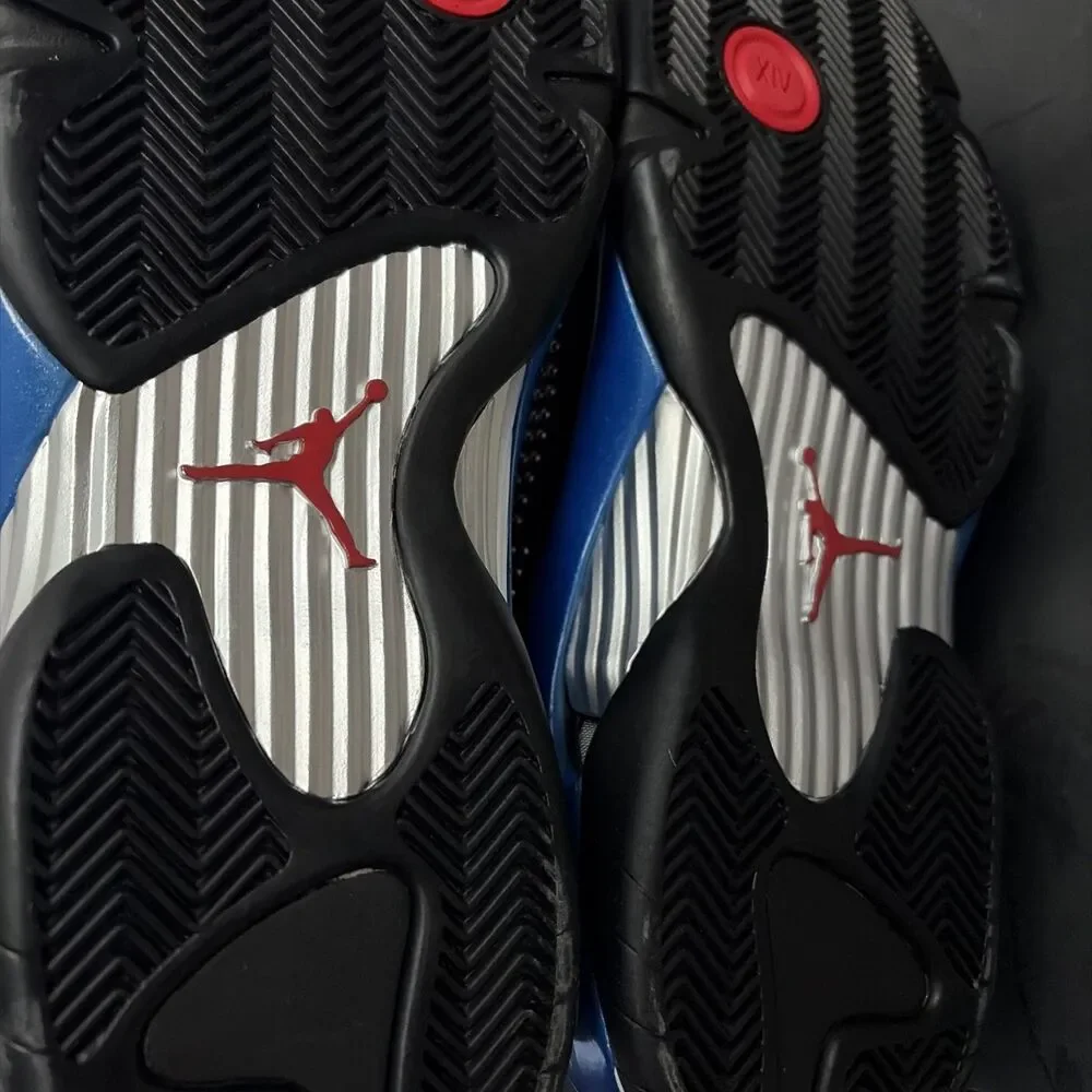 ULTRA RARE NEW Size 9.5 - Supreme x Air Jordan 14 Retro Black Varsity Royal